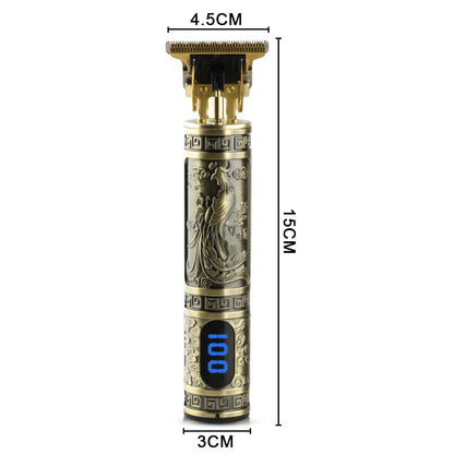 Багатофункціональна машинка для стрижки волосся та бороди RAF R431 з 4 насадками, від USB / Бездротова машинка для стрижки волосся