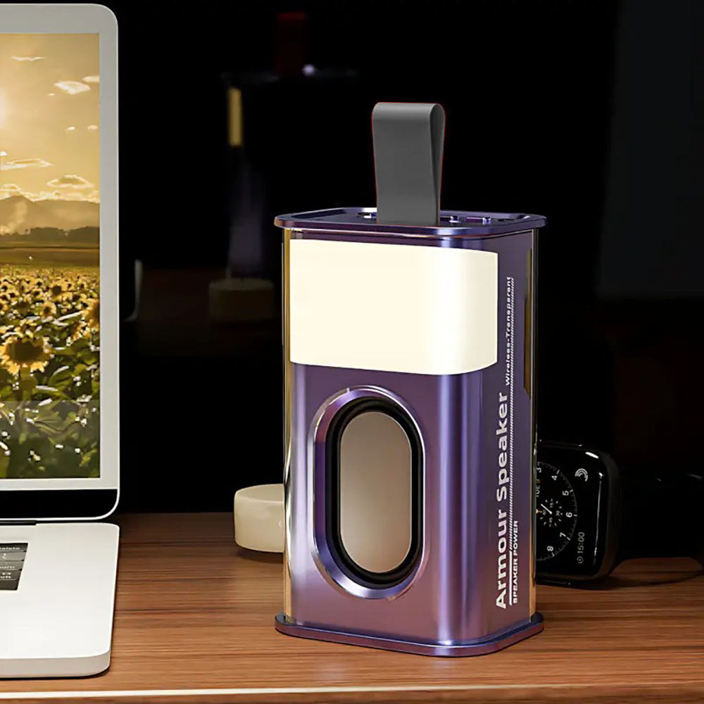 Портативна Bluetooth колонка 5Вт SPS A036 / Прозора бездротова колонка з підсвічуванням