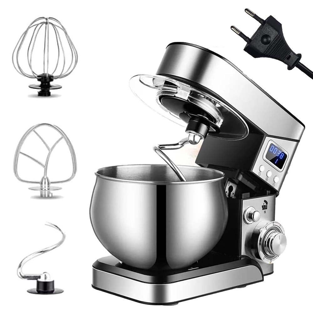 Міксер планетарний з чашею 6л, 4000Вт, 6 швидкостей / Кухонний тістоміс / Тістоміс міксер