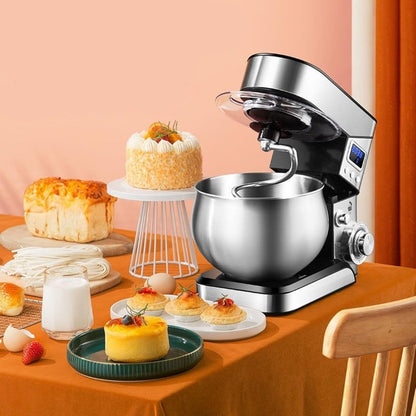 Міксер планетарний з чашею 6л, 4000Вт, 6 швидкостей / Кухонний тістоміс / Тістоміс міксер