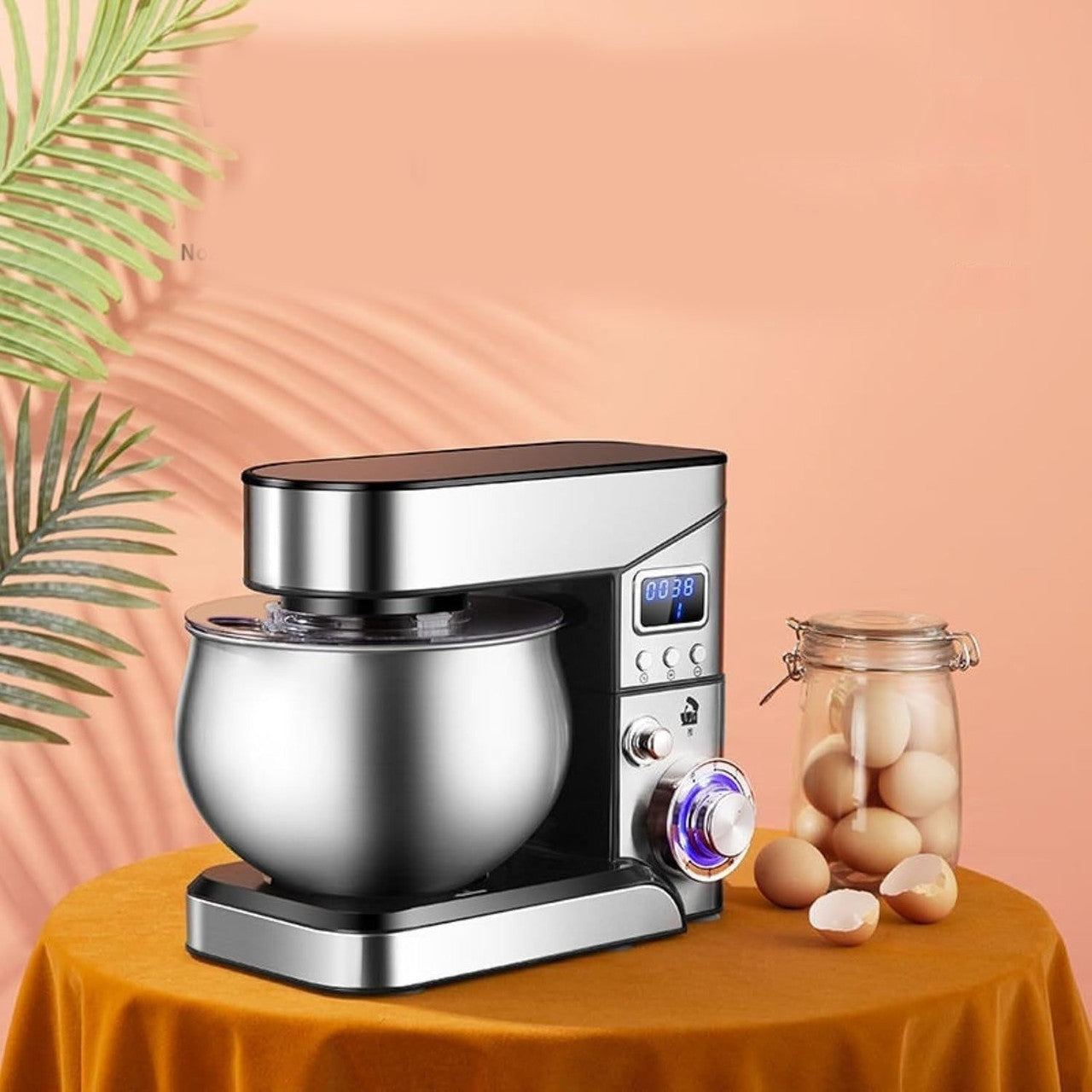 Міксер планетарний з чашею 6л, 4000Вт, 6 швидкостей / Кухонний тістоміс / Тістоміс міксер