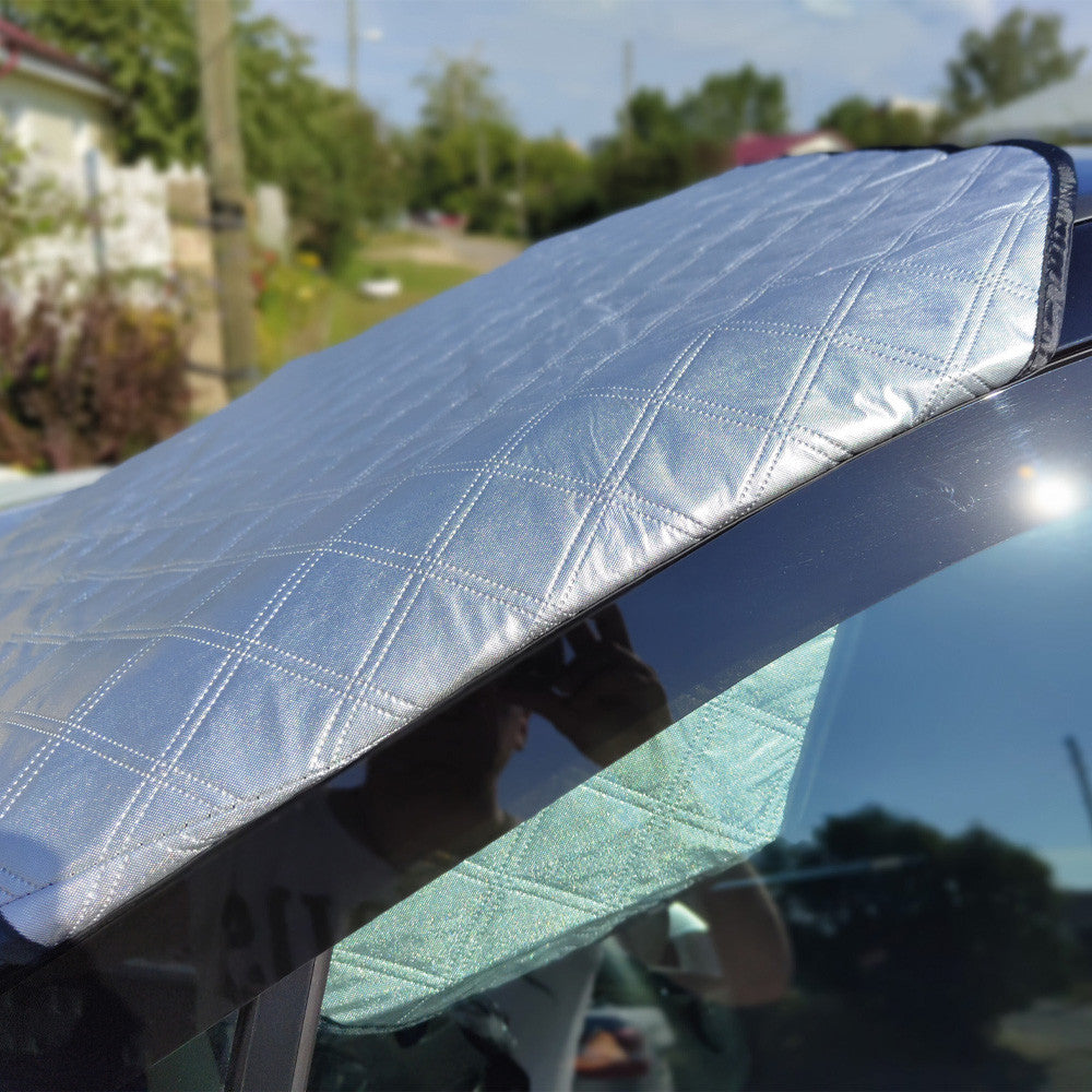 Сонцезахисна накидка на лобове скло авто, 150х110см / Захисний чохол для лобового скла автомобіля