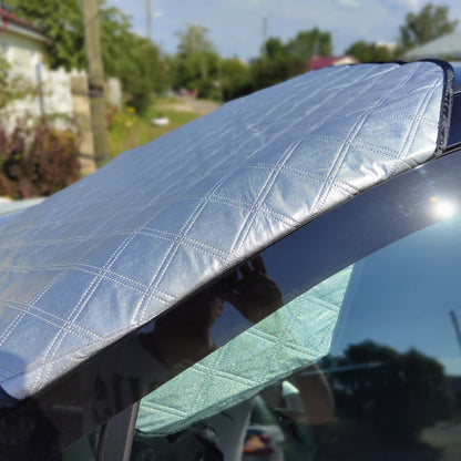 Сонцезахисна накидка на лобове скло авто, 150х110см / Захисний чохол для лобового скла автомобіля