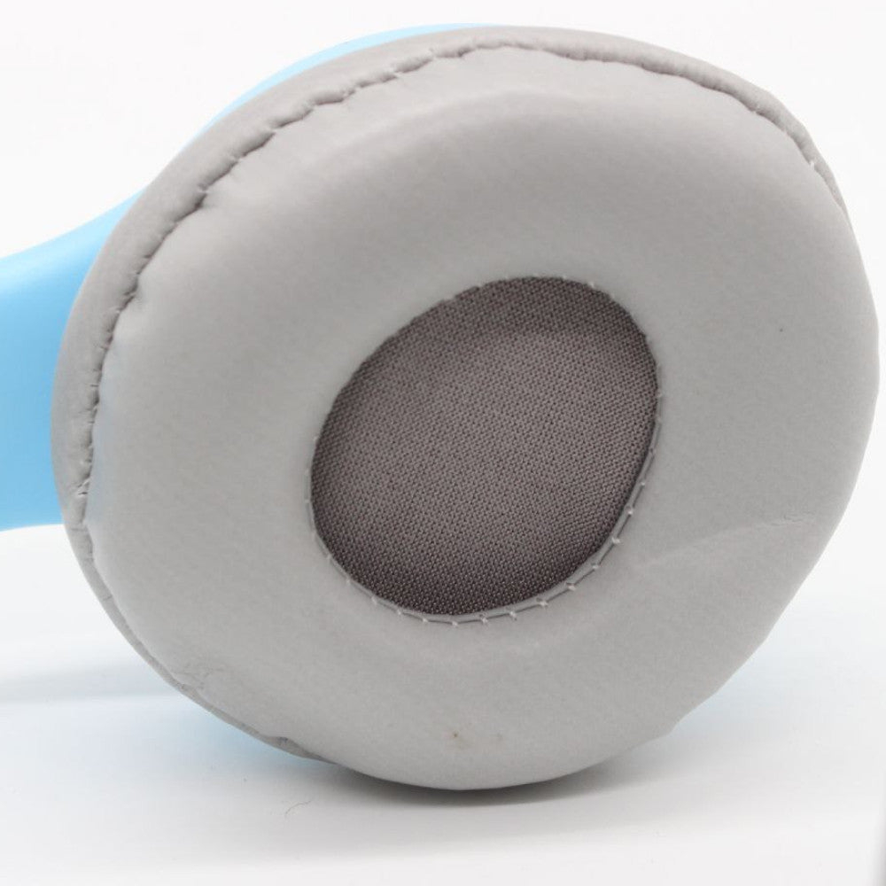 Бездротові Bluetooth навушники з котячими вушками та підсвічуванням Cat Miu Star P47 Блакитний / Дитячі навушники