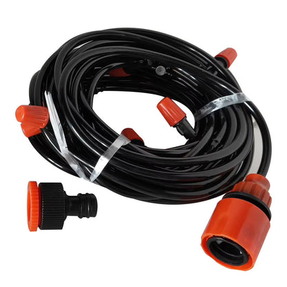 Системи туманоутворення для альтанки 10м, BD 182, Чорний / Туманоутворювач садовий / Туманоутворювач для теплиці