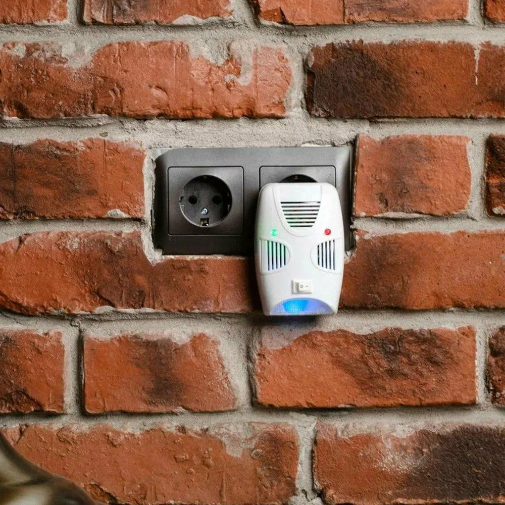 Відлякувач гризунів та комах, від мережі, Pest Repelling Aid, Білий / Ультразвуковий прилад від шкідників
