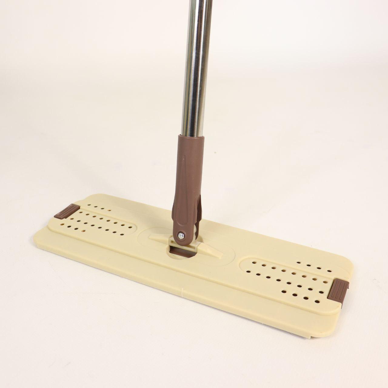 Швабра з відром 11л з автоматичним віджимом + 2 насадки, Cleaning Mop, Коричнева / Швабра ледарка для прибирання будинку