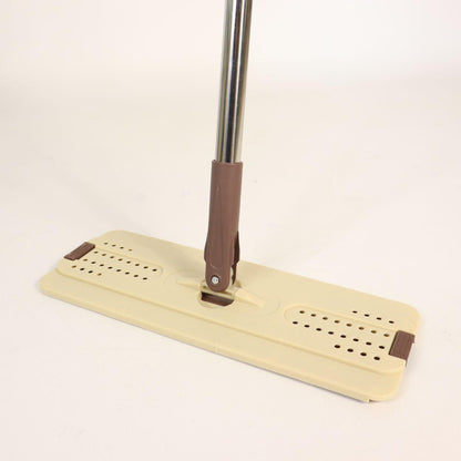 Швабра з відром 11л з автоматичним віджимом + 2 насадки, Cleaning Mop, Коричнева / Швабра ледарка для прибирання будинку