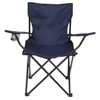 Стілець туристичний розкладний до 100 кг, Темно синій / Складаний стілець, крісло для походів в чохлі