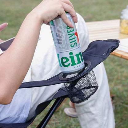 Стілець туристичний розкладний до 100 кг, Темно синій / Складаний стілець, крісло для походів в чохлі