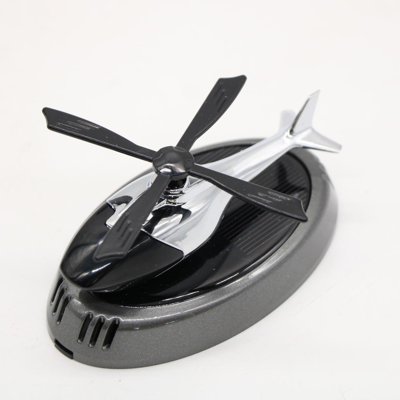 Автомобільний ароматизатор Вертоліт з роздувом на сонячній панелі, Чорний / Пахучка в авто / Ароматизатор в машину