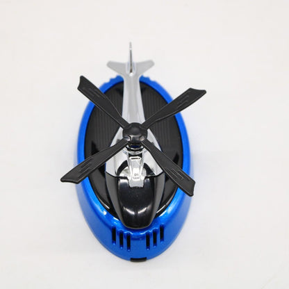 Автомобільний ароматизатор із сонячною панеллю Вертоліт, Синій / Пахучка в авто / Ароматизатор в машину