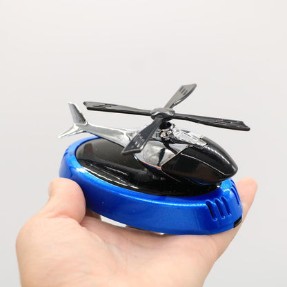 Автомобільний ароматизатор із сонячною панеллю Вертоліт, Синій / Пахучка в авто / Ароматизатор в машину