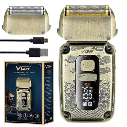 Електробритва шейвер VGR V-337 для сухого та вологого гоління / Акумуляторна бритва / Бритва електрична