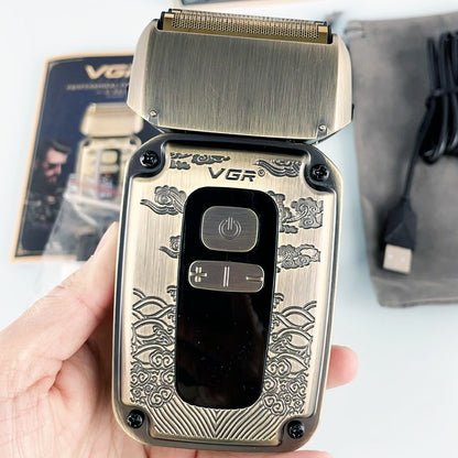 Електробритва шейвер VGR V-337 для сухого та вологого гоління / Акумуляторна бритва / Бритва електрична