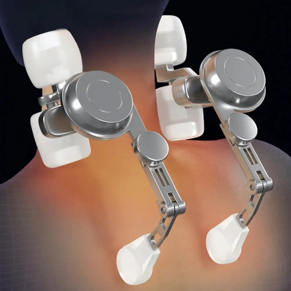 Масажер для шиї з підігрівом, 3 режими, від USB, XL-653 / Ударний електромасажер / Масажер для спини