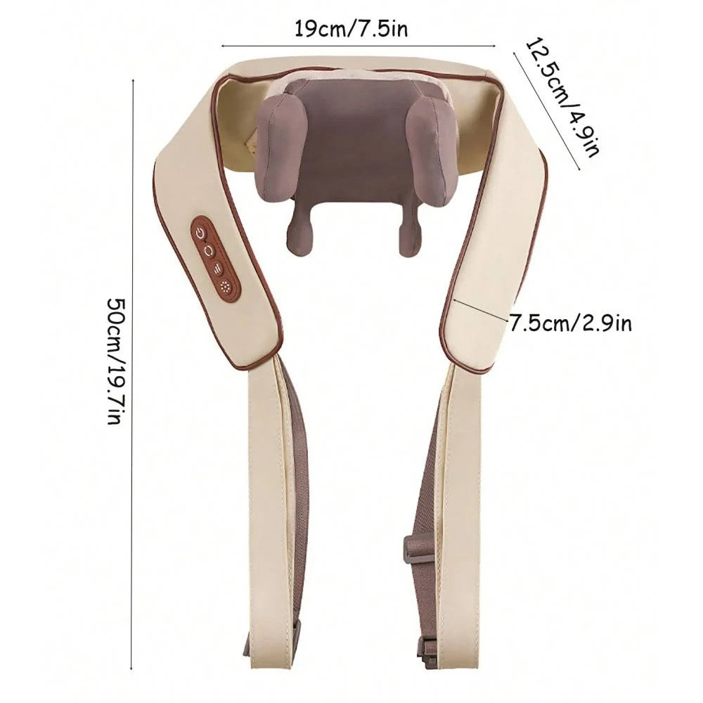 Масажер для шиї з підігрівом, 3 режими, від USB, XL-653 / Ударний електромасажер / Масажер для спини