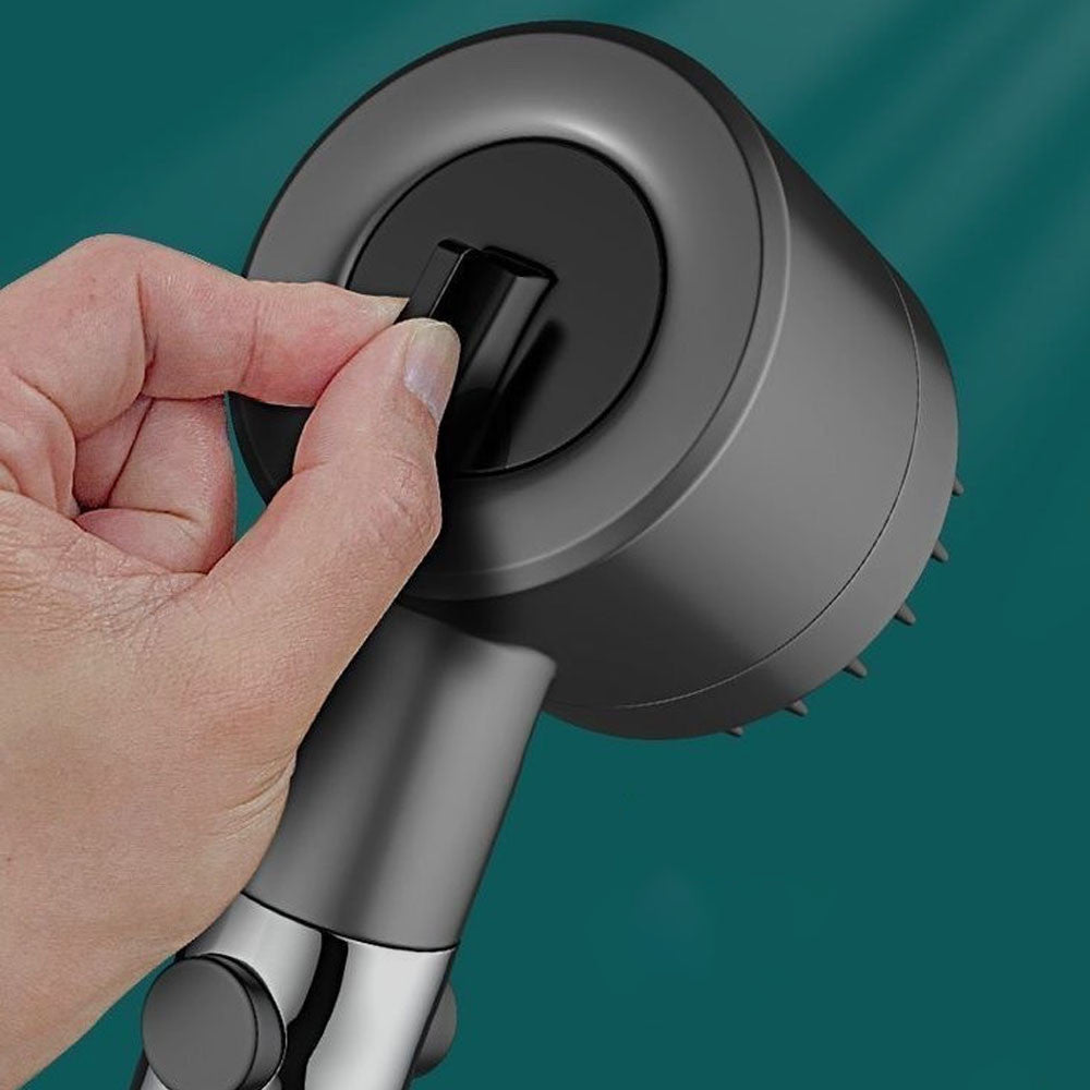 Насадка лійка для душу 3 режими + 1 фільтр, Чорний / Масажна лійка душова / Водозберігаюча душова лійка