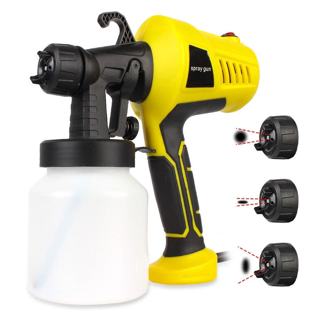 Фарборозпилювач 800мл, 500W, 3 режими розпилення, Electric Paint Sprayer, Жовтий / Краскопульт електричний
