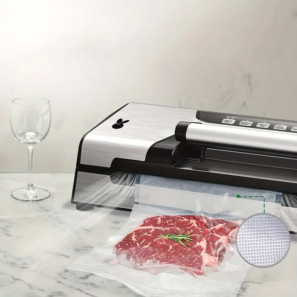 Пакети для вакууматора в рулонах 5м х 28см, 1 рулон / Вакуумні рулонні пакети для зберігання їжі