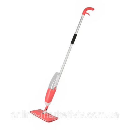 Швабра з розпилювачем для миття підлоги Water Spray Mop, Червона / Швабра для прибирання