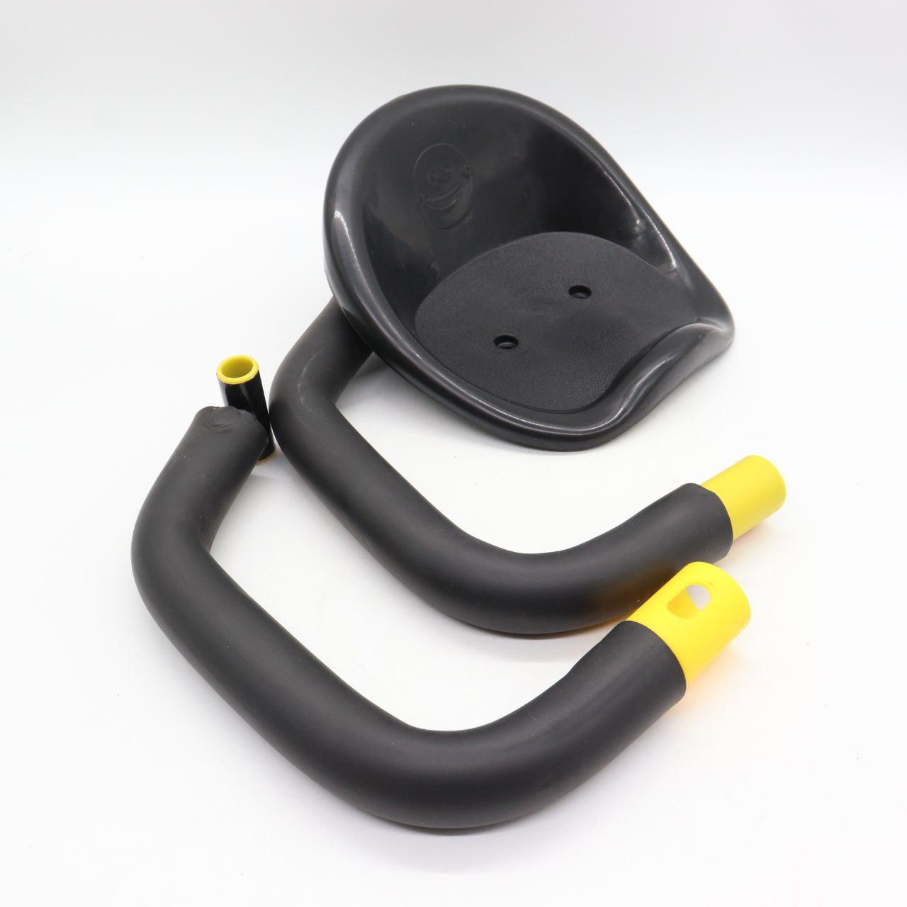 Дитяче велокрісло на раму 18х15см, MESKALO / Велосипедне переднє крісло з кріпленням / Сидіння на велосипед