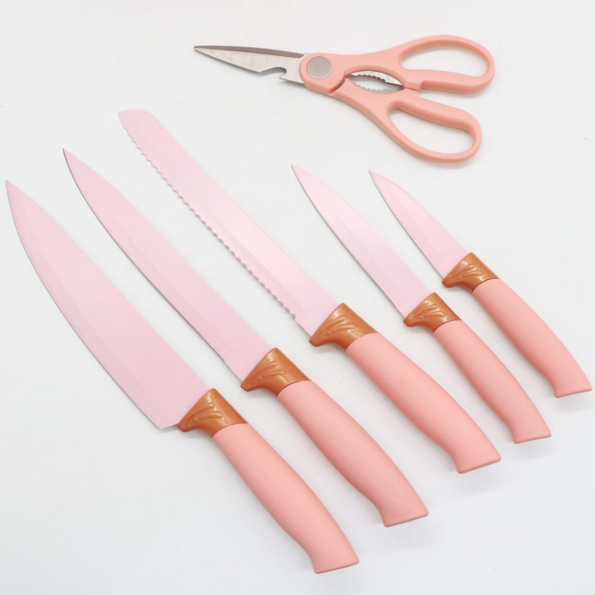 Набір кухонного приладдя, 19 предметів Kitchen Set, Рожевий / Силіконовий набір для кухні