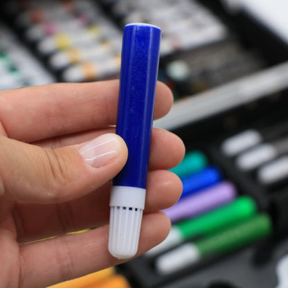 Набір для малювання у валізі 145 предметів, Синій / Дитячий набір для творчості / Набір художника