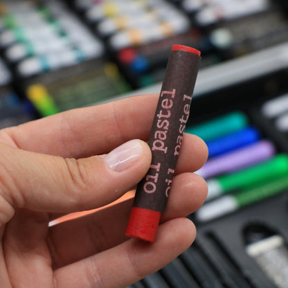 Набір для малювання у валізі 145 предметів, Синій / Дитячий набір для творчості / Набір художника