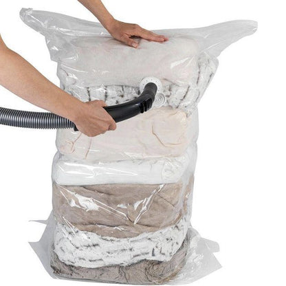 1шт Вакуумний пакет для одягу 80х110см, Vacuum Bag, Прозорий / Вакуумний мішок для зберігання одягу
