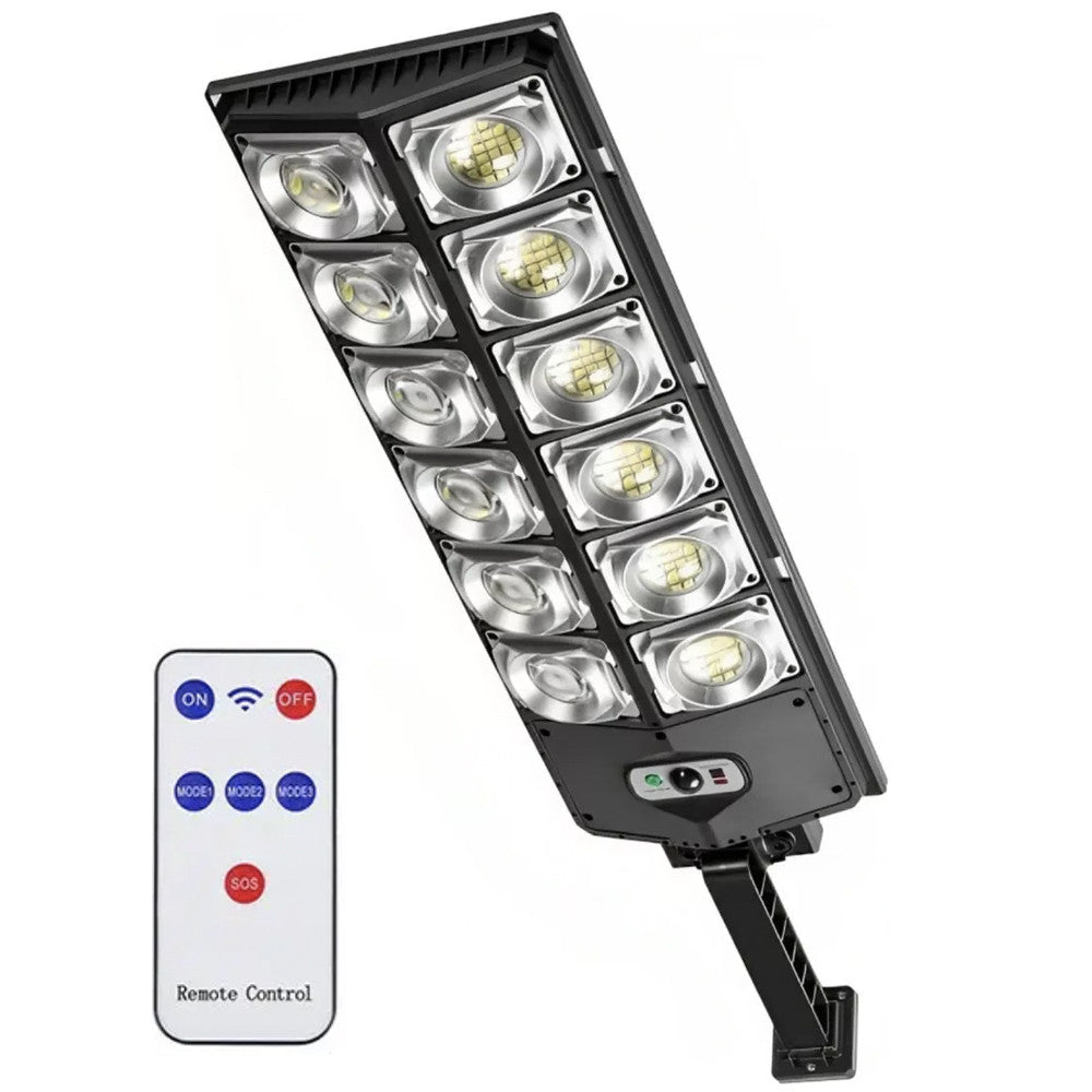 Сонячний ліхтар 360 LED W789A-6 з датчиком руху/Світильник на стовп