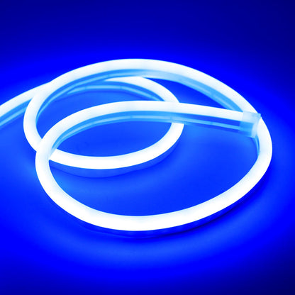 Стрічка силіконова 5 м, LED NEON 12V-220V, Синя / Гнучка світлодіодна стрічка / Неонова стрічка