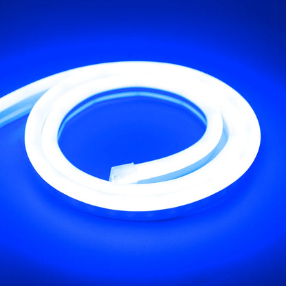 Стрічка силіконова 5 м, LED NEON 12V-220V, Синя / Гнучка світлодіодна стрічка / Неонова стрічка