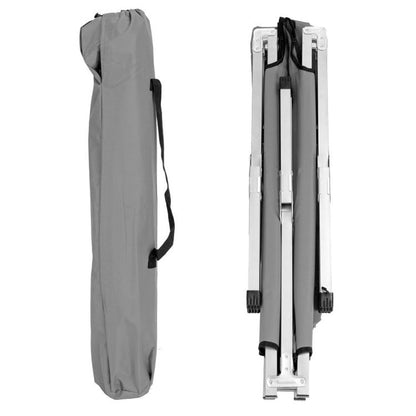 Ліжко розкладне для кемпінгу до 120 кг, 189х70х45см, Сірий / Розкладачка ліжко туристичне