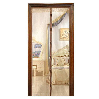 Москітна сітка на двері на магнітах 100х210 см Magic Mesh, Коричнева / Антимоскітна сітка