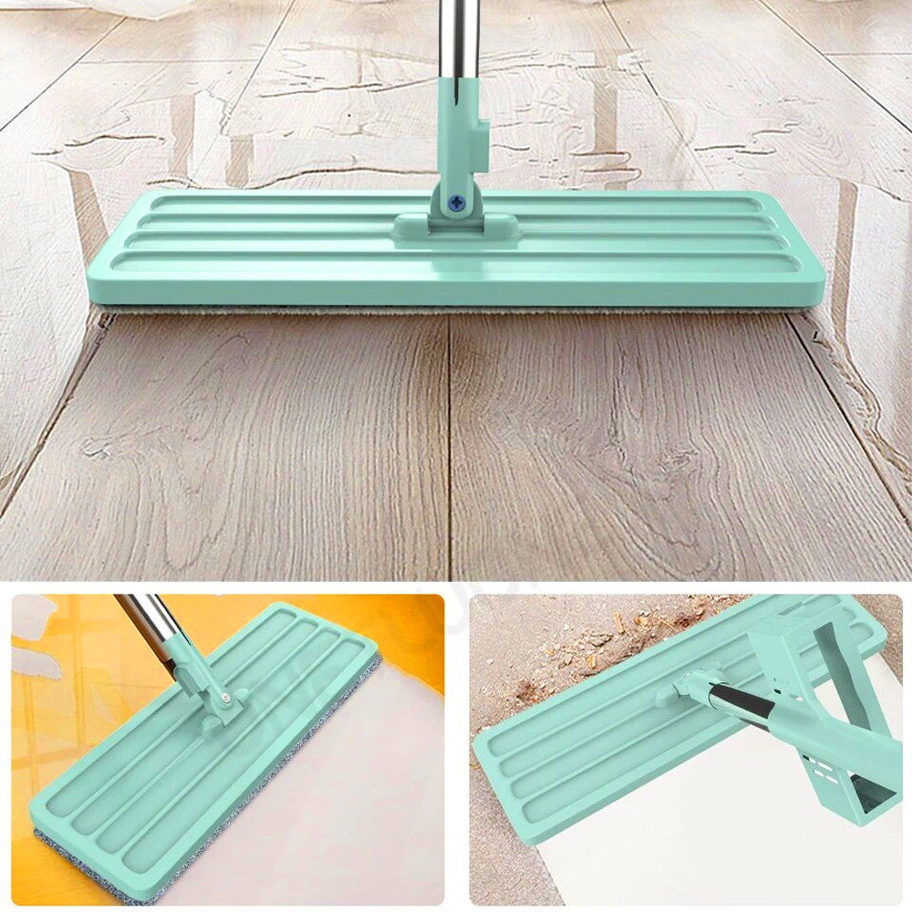 Швабра стрічка для швидкого прибирання з віджиманням і насадкою Spin Mop 360, Бірюзова / Швабра з самовіджимом