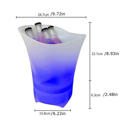Відро для льоду, що світиться, з Bluetooth і підсвічуванням Bucket Light 20, Білий / Відро для охолодження напоїв