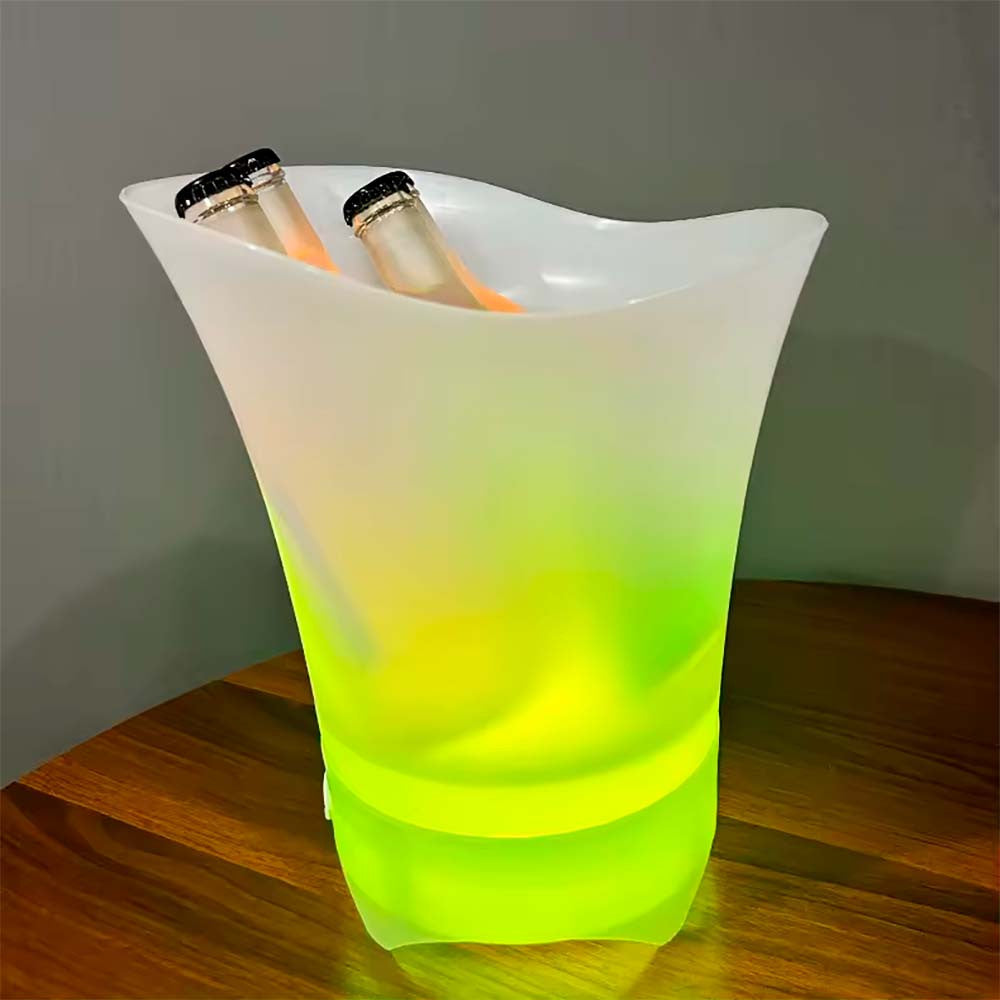 Відро для льоду, що світиться, з Bluetooth і підсвічуванням Bucket Light 20, Білий / Відро для охолодження напоїв