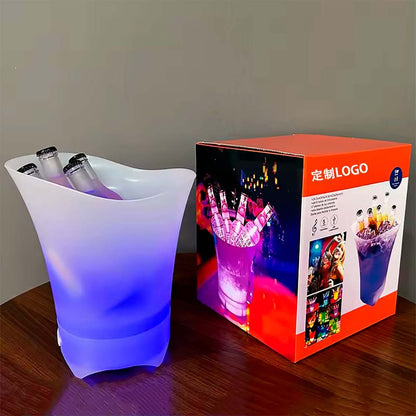 Відро для льоду, що світиться, з Bluetooth і підсвічуванням Bucket Light 20, Білий / Відро для охолодження напоїв