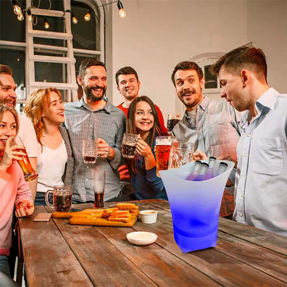 Відро для льоду, що світиться, з Bluetooth і підсвічуванням Bucket Light 20, Білий / Відро для охолодження напоїв