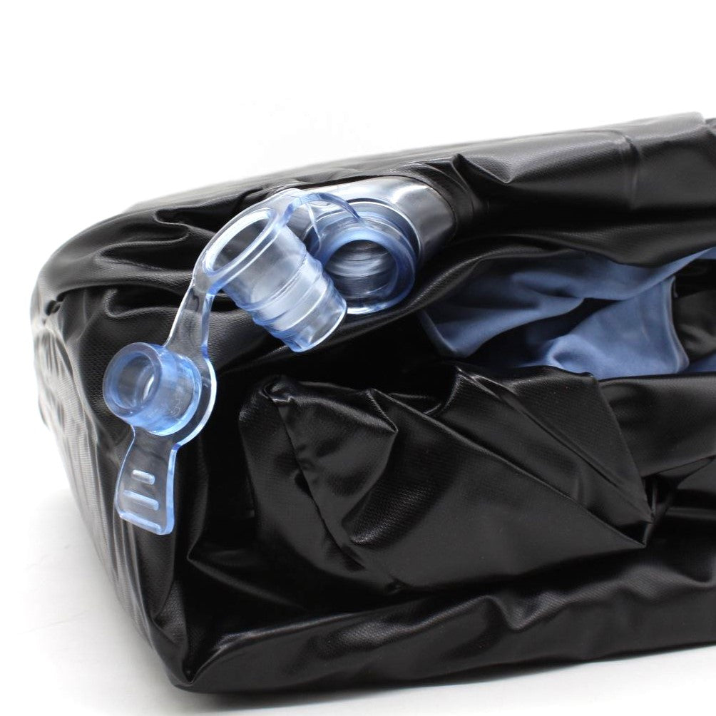 Надувний диван з пуфом Air Sofa - 116х98х83см, Блакитний / Надувне крісло з пуфом