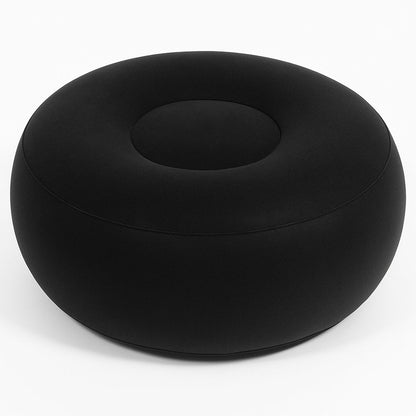 Надувний диван з пуфом Air Sofa - 116х98х83см, Чорний / Надувне крісло з пуфиком