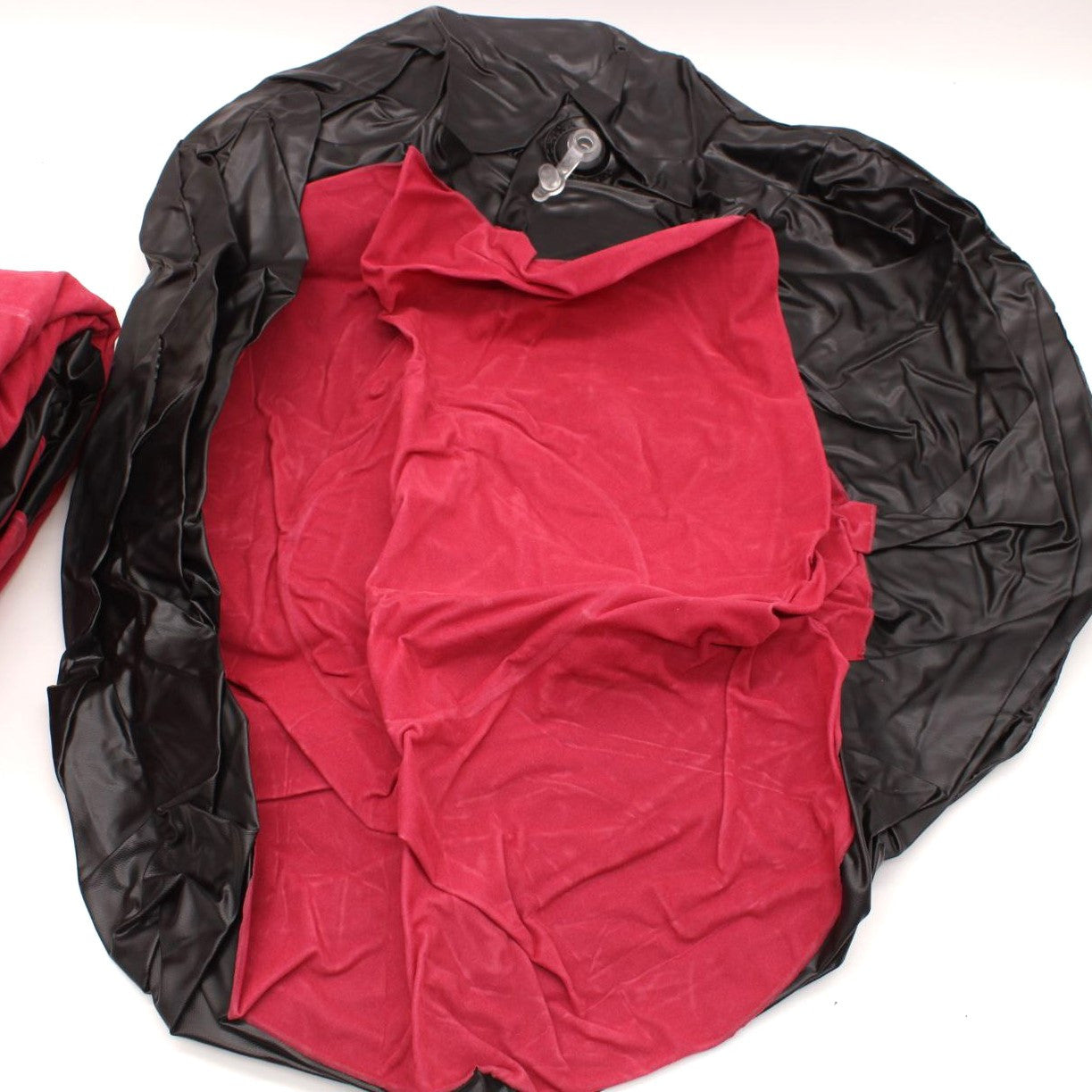 Надувний диван з пуфом Air Sofa - 116х98х83см, Рожевий / Надувне крісло з пуфом