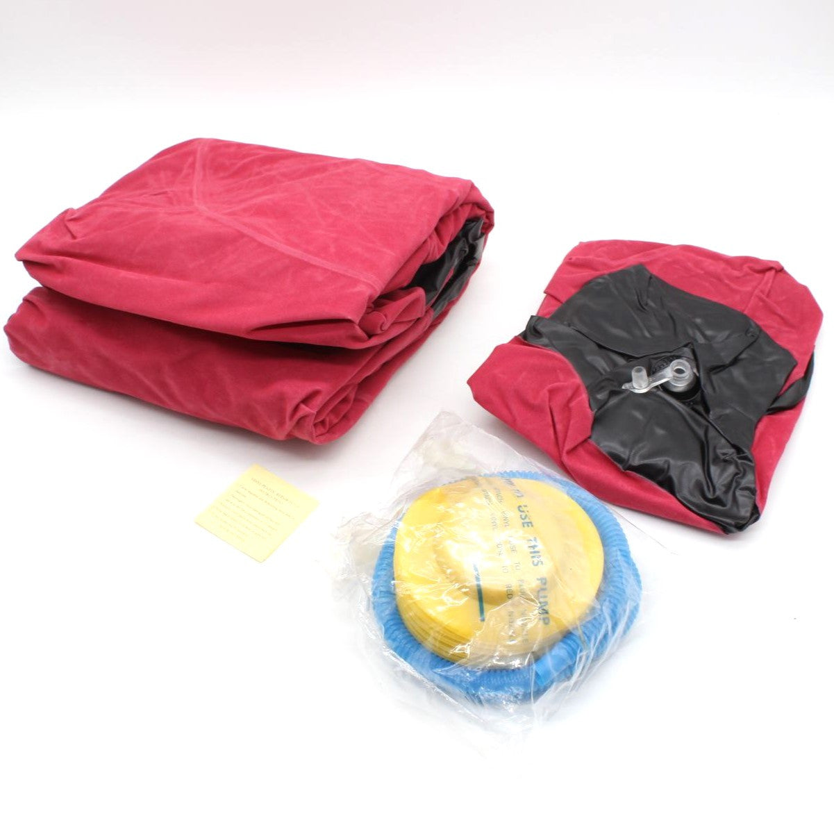 Надувний диван з пуфом Air Sofa - 116х98х83см, Рожевий / Надувне крісло з пуфом