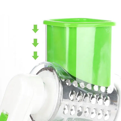 Овочерізка мультислайсер для овочів та фруктів Kitchen Master, Зелений / Ручна овочерізка / Терка слайсер