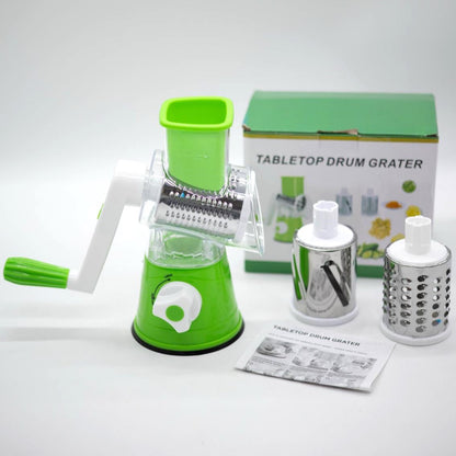 Овочерізка мультислайсер для овочів та фруктів Kitchen Master, Зелений / Ручна овочерізка / Терка слайсер