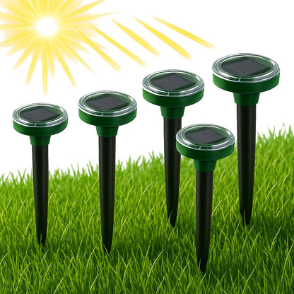 Комплект 5 шт Ультразвуковий відлякувач кротів, гризунів Garden Pro / Відлякувач на сонячній батареї