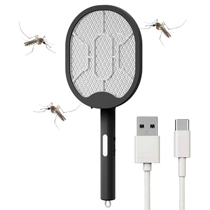 Електрична мухобойка ракетка від комарів, USB, / Пастка для комарів та мух / Електромухобойка
