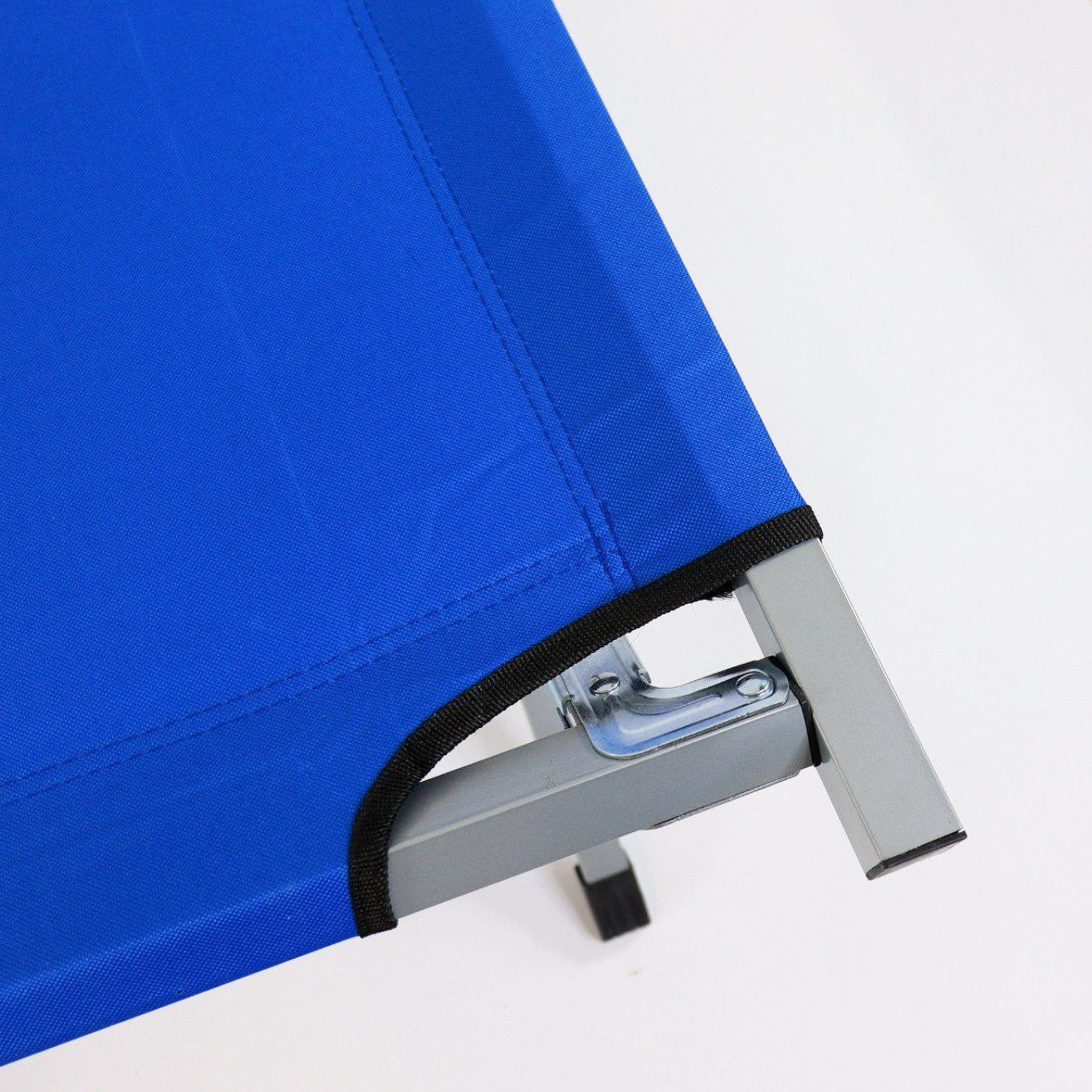 Ліжко розкладне для кемпінгу до 120 кг, 189х70х45см, Синій / Розкладачка ліжко туристичне