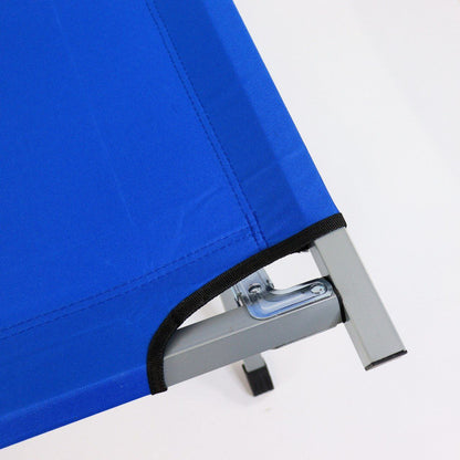 Ліжко розкладне для кемпінгу до 120 кг, 189х70х45см, Синій / Розкладачка ліжко туристичне